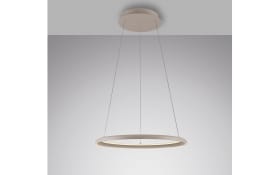 LED-Pendelleuchte Quillo, sand, inkl. Memoryfunktion