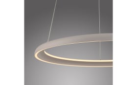 LED-Pendelleuchte Quillo, sand, inkl. Memoryfunktion