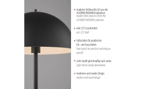 Stehleuchte Ali, schwarz