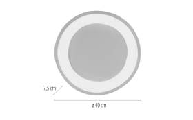 LED-Deckenleuchte Monta, weiß, inkl. Memoryfunktion