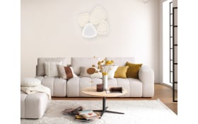 LED-Deckenleuchte Pebbles, weiß, inkl. Memoryfunktion