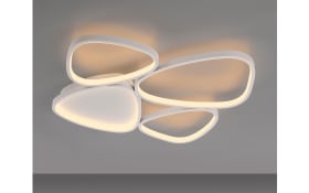 LED-Deckenleuchte Pebbles, weiß, inkl. Memoryfunktion