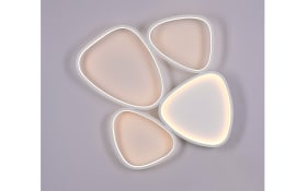 LED-Deckenleuchte Pebbles, weiß, inkl. Memoryfunktion