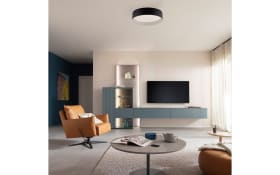 LED-Deckenleuchte Tavoli, schwarz, inkl. Fernbedienung 