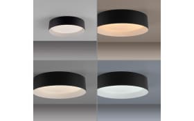 LED-Deckenleuchte Tavoli, schwarz, inkl. Fernbedienung 