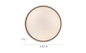 LED-Deckenleuchte Tavoli, sand, inkl. Fernbedienung 