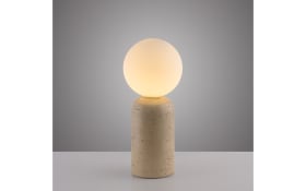 Tischleuchte Traventa, Travertin-Nachbildung