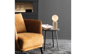 Tischleuchte Traventa, Travertin-Nachbildung