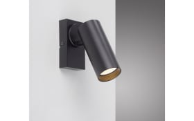 Wandleuchte Rik, schwarz