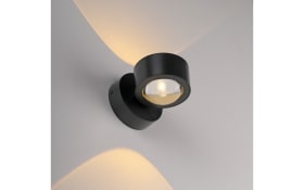 Wandleuchte Chia, schwarz