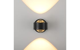 Wandleuchte Chia, schwarz