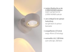 Wandleuchte Chia, sand