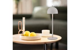 AKKU-Tischleuchte Bellis, sandfarbig