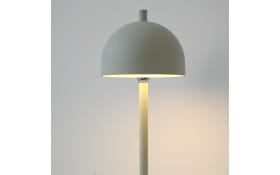 AKKU-Tischleuchte Bellis, graugrün