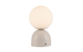 LED-Akkutischleuchte Rudi, sandfarbig, inkl. CCT Funktion