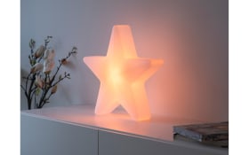 Akku-Tischleuchte Star, weiß, 39,5 cm, inkl. RGBW Farbwechsler