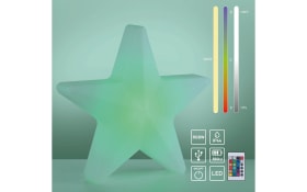 Akku-Tischleuchte Star, weiß, 55 cm, inkl. RGBW Farbwechsler