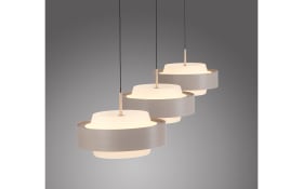 LED-Pendelleuchte Elmo, sandfarbig