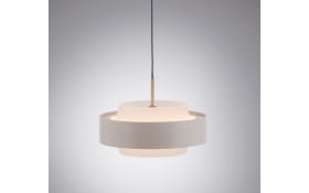 LED-Pendelleuchte Elmo, sandfarbig