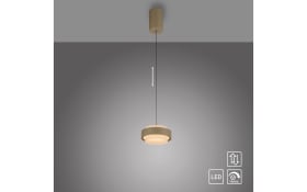 LED-Pendelleuchte Elmo, sandfarbig