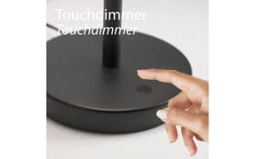 LED-Tischleuchte Elmo, schwarz