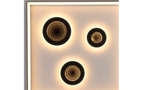 LED-Deckenleuchte Dune, schwarz, inkl. CCT und Tunneleffekt