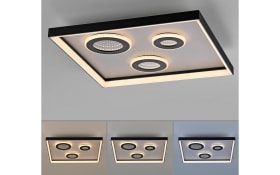 LED-Deckenleuchte Dune, schwarz, inkl. CCT und Tunneleffekt