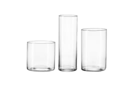 Vase Leonie, klar, 3-teilig
