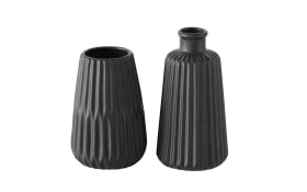 Vase Esko, schwarz, 17 cm