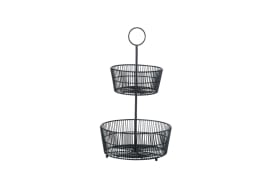 Etagere Gea in matt schwarz, 46 cm