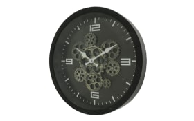 Wanduhr Big Time in schwarz, 38 cm