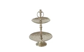 Etagere Saviour, Aluminium, silber, 35 cm