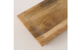 Tablett Rosilia, Mangoholz, braun eingefärbt, 18 cm