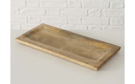 Tablett Rosilia, Mangoholz, braun eingefärbt, 18 cm
