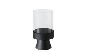 Windlichtset Pallas, schwarz, 2-teilig