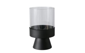 Windlichtset Pallas, schwarz, 2-teilig
