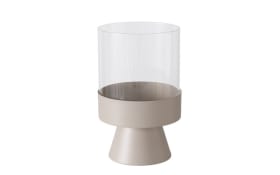 Windlichtset Pallas, beige, 2-teilig
