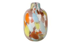 Vase Glee, Glas bunt lackiert, 18 cm