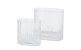 2er-Set Glasvasen Tulpina, transparent
