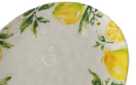 Servierplatte Lemony, gelb/weiß/grün, 31 cm
