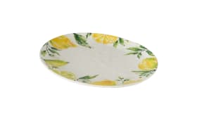 Servierplatte Lemony, gelb/weiß/grün, 31 cm