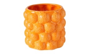 Übertopf Orange, orange/grün, 15 cm