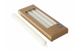 4 Starbkerzen Classic, weiß, H 26 cm