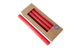 4 Starbkerzen Classic, rot, H 26 cm