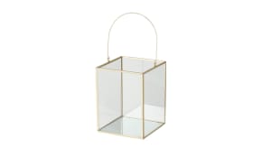 Windlicht-Set Malta, transparent/gold, 2-teilig