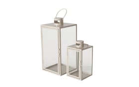 Laternenset Arania, beige, 2-teilig