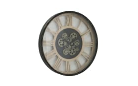 Wanduhr Takto, schwarz/beige