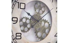 Wanduhr Industry, schwarz/beige, 48 cm