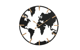 Wanduhr Union, schwarz, 50 cm