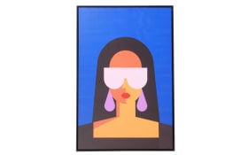 Bild Zuria, Kunstdruck Frau, inkl. Rahmen